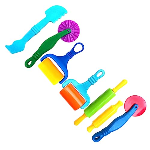 TOYANDONA 7stücke Teiliges Knetwerkzeug-Set Für Junge Mädchen Lustige DIY-Plastik-Roller Knetrolle Und Werkzeug Für Kreatives Basteln Zufällige Farben Fördert Kreativität Und von TOYANDONA