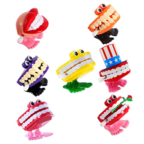 TOYANDONA 7-teiliges Zahn-uhrwerk-Spielzeug – Zahnfee- Für Mädchen – Scherz-Zahn-Spielzeug Für Kinder – Lustiges Und Interessantes Aufzieh-Spielzeug von TOYANDONA