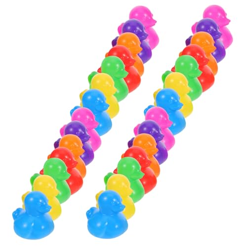 TOYANDONA 70 Stück Teiliges Bunte Entenförmige Schwimmkugeln aus Sicherem Pe-Kunststoff Leicht Stabil und Umweltfreundlich Für Indoor Pool Badewanne und Eltern-Junge Mädchen-spielspaß von TOYANDONA