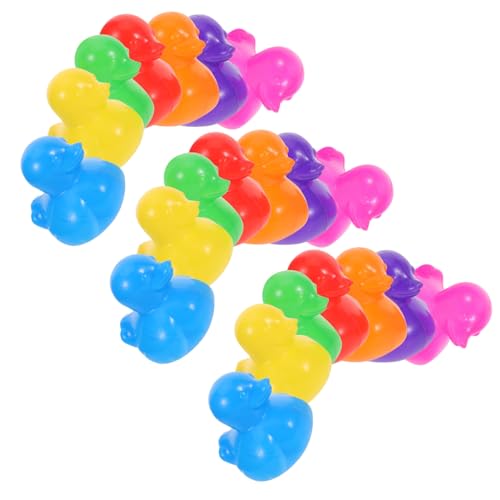 TOYANDONA 70 Stück Teiliges mit Schwimmenden Enten Bällen Bunte Kunststoffbälle aus Umweltfreundlichem PE für Kleinkinder für Indoor Spiel Badewanne und Poolspaß von TOYANDONA