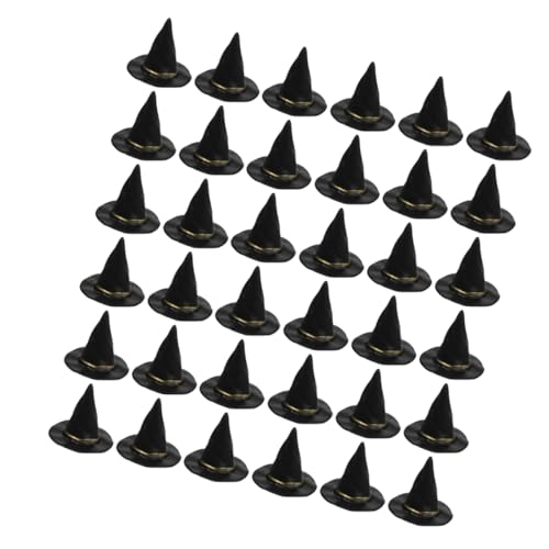 TOYANDONA 72 Stück Halloween Hexenhüte aus Kunststoff Kleine Schwarze Zauberhüte für DIY Bastelarbeiten Puppenhaus Dekoration Schnelle und Einfache Halloween Party Deko Vielseitig Einsetzbar TOYANDONA 72 Stück Halloween Hexenhüte aus Kunststoff Kleine Schwarze Zauberhüte für DIY Bastelarbeiten Puppenhaus Dekoration Schnelle und Einfache Halloween Party Deko Vielseitig Einsetzbar von TOYANDONA