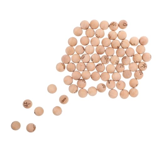 TOYANDONA 75 Stück Teiliges Set aus Holz Bingo Bällen Nummerierte Balls für Indoor und Outdoor Spiele für Partys Verlosungen und Familienaktivitäten Langlebig und Tragbar TOYANDONA 75 Stück Teiliges Set aus Holz Bingo Bällen Nummerierte Balls für Indoor und Outdoor Spiele für Partys Verlosungen und Familienaktivitäten Langlebig und Tragbar von TOYANDONA