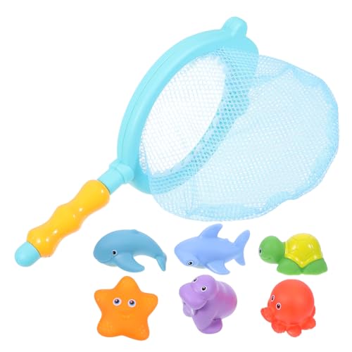 TOYANDONA 7Stücke Schwimmende Meerestiere mit Angelnetz Wasserspritztiere für Badewanne Pool und Strand für Interaktives und Lernspaß TOYANDONA 7Stücke Schwimmende Meerestiere mit Angelnetz Wasserspritztiere für Badewanne Pool und Strand für Interaktives und Lernspaß von TOYANDONA