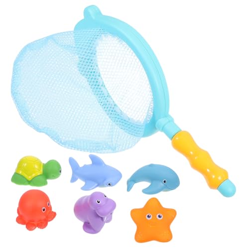 TOYANDONA 7Stücke Schwimmende Meerestiere mit Fischernetz Wasserspritzen Badewannenspielzeug für Ab Jahr für Badewanne Pool und Strand TOYANDONA 7Stücke Schwimmende Meerestiere mit Fischernetz Wasserspritzen Badewannenspielzeug für Ab Jahr für Badewanne Pool und Strand von TOYANDONA