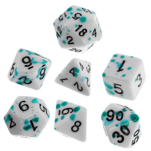 TOYANDONA Hochwertiges Acryl-würfelset – 7 Mini- Für Brettspiele Partys Und Bildung von TOYANDONA