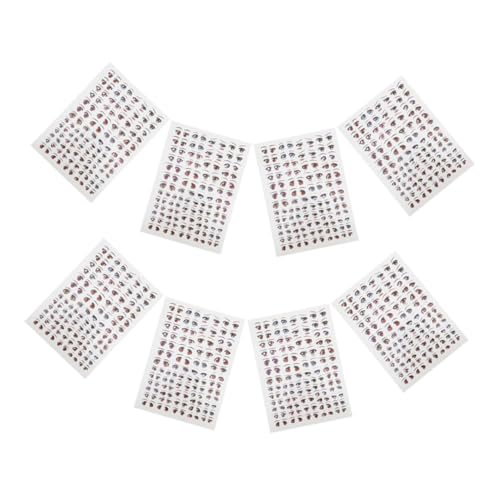 TOYANDONA 8 Blatt Selbstklebende Puppenaugen Dekorationen für Bastelarbeiten Kreatives Zubehör für Puppen und Figuren TOYANDONA 8 Blatt Selbstklebende Puppenaugen Dekorationen für Bastelarbeiten Kreatives Zubehör für Puppen und Figuren von TOYANDONA