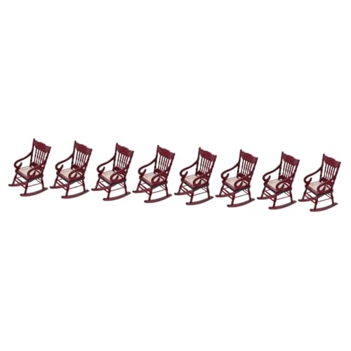 TOYANDONA 8 STK Musterstuhl Weihnachtsdekoration Mini-Sachen Stuhlmodell Spielzeuge Miniatur Mini-Stuhl-Modell Holzmöbel Haushaltsgeräte Mini-stühle Puppenhaus Kleinkind Tellerventil Hölzern von TOYANDONA