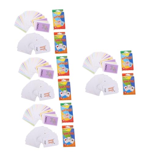 TOYANDONA 8 Sätze Früherziehungskarten Kleinkindspielzeug Pädagogisches Babyspielzeug Lernkarten Für Kinder Baby-Flash-Karten Lernkarten Für Kleinkinder Kinderspielzeug Puzzle C3 Blitz von TOYANDONA