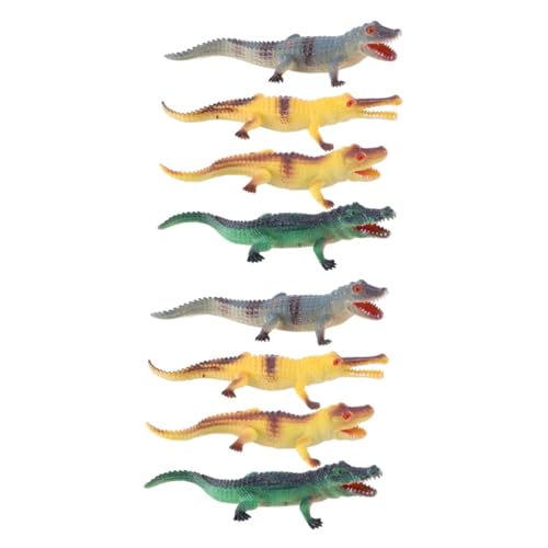 TOYANDONA 8 Stck Teiliges Krokodil Modellspielzeug Realistische Tierfiguren für Ab Jahren Pädagogisches Lernspielzeug Frühe Bildung Kognitive Jungen Mädchen von TOYANDONA