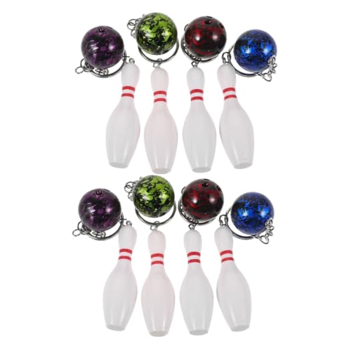TOYANDONA 8 Stück Bowling Schlüsselanhänger Sportliche Mitgebsel für Bowling Partys und Schulveranstaltungen Kreative für und Dekoration von TOYANDONA