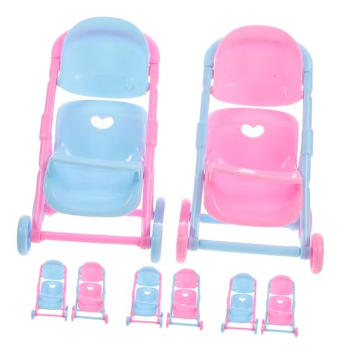 TOYANDONA 8 Stück Kinderspielhaus Miniatur-Babypuppen-Kinderwagen für Puppenwagen für Mädchen tun so, als würden sie Spielzeugzubehör Plastik TOYANDONA 8 Stück Kinderspielhaus Miniatur-Babypuppen-Kinderwagen für Puppenwagen für Mädchen tun so, als würden sie Spielzeugzubehör Plastik von TOYANDONA