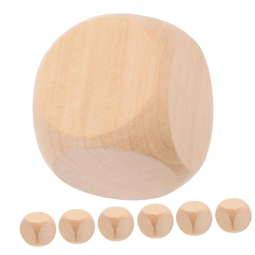 TOYANDONA 8 Stück Leere Würfel Der Würfel Farkle Dados Leeres Brettspiel Euchre-würfel Holz Beige TOYANDONA 8 Stück Leere Würfel Der Würfel Farkle Dados Leeres Brettspiel Euchre-würfel Holz Beige von TOYANDONA