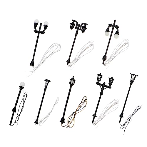 TOYANDONA 8 Stück Mikro-landschaftslicht Lampe Klein Straßenlaternenmodell Zubehör Für Miniaturszenen Ornament Rustikale Laterne Mini-landschaftslicht Miniaturen Black Harz TOYANDONA 8 Stück Mikro-landschaftslicht Lampe Klein Straßenlaternenmodell Zubehör Für Miniaturszenen Ornament Rustikale Laterne Mini-landschaftslicht Miniaturen Black Harz von TOYANDONA
