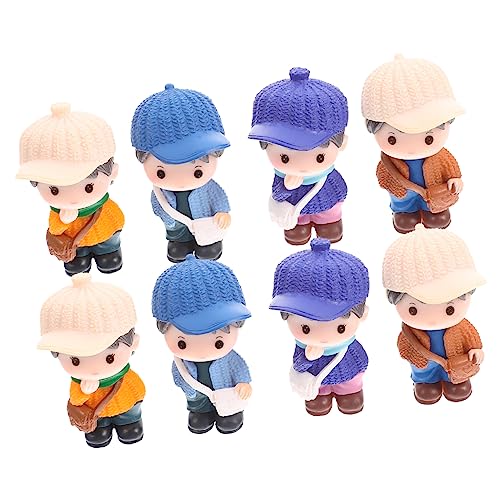 TOYANDONA 8 Stück Miniatur Junge Mädchen Statue Puppe Für Mädchen Zubehör Prinzessin Puppe Mädchen Kind Mädchen Auto Zubehör Kunststoff Junge Und Mädchen Figur Kuchen Dekoration PVC von TOYANDONA