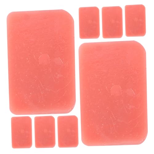 TOYANDONA 8 Stück Mittagsfleischmodell Spielzeuge Party-Requisite Aussehendes Falsches Fleisch Schinkenscheibenmodell Requisite Für Gefälschtes Fleisch in Der Küche Küchendekoration PVC von TOYANDONA
