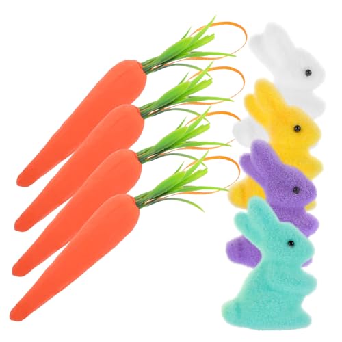 TOYANDONA 8 Stück Osterhase Plüsch Ostern zu Ostern Easter Dekoration Set tortendeko Einschulung Desktop-Kaninchen-Ornamente Ostern hängende Karotte Schaum TOYANDONA 8 Stück Osterhase Plüsch Ostern zu Ostern Easter Dekoration Set tortendeko Einschulung Desktop-Kaninchen-Ornamente Ostern hängende Karotte Schaum von TOYANDONA