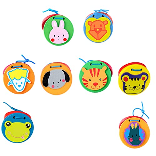 TOYANDONA 8 Stück Percussion-Kastagnetten Kastagnetten mit Cartoon-Muster Kastagnette aus Holz Musikinstrumente für Vorschulkinder Kastagnettenspielzeug Kastagnetten aus Holz TOYANDONA 8 Stück Percussion-Kastagnetten Kastagnetten mit Cartoon-Muster Kastagnette aus Holz Musikinstrumente für Vorschulkinder Kastagnettenspielzeug Kastagnetten aus Holz von TOYANDONA