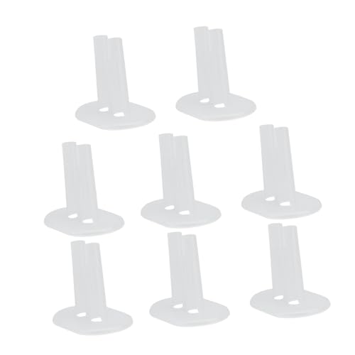 TOYANDONA 8 Stück Puppe Fußstütze mit Puppenständer Körper Schaufensterpuppe für Kleidung Puppenkleiderständer Puppenkleiderhalter Puppenkleidung Stehen Kleiderbügel Plastik Transparent von TOYANDONA