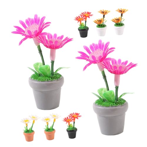 TOYANDONA Puppenhaus-miniaturpflanzen-modellset 8-teilig Miniatur-Bonsai-Pflanzen Im Topf Für Puppenhausbedarf von TOYANDONA