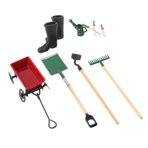 TOYANDONA Puppenhaus Mini-gartengeräte-Set – Spielzeug – 8-teiliges Miniatur-gartengerät Für Kinder – Spielzeughaus-zubehör von TOYANDONA