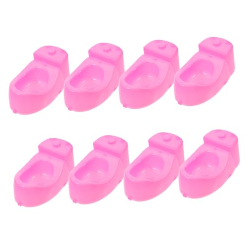 TOYANDONA Dekorativer Mini-töpfchen-toilettensitz Für Puppenhaus-spielset 8-teiliges Set von TOYANDONA