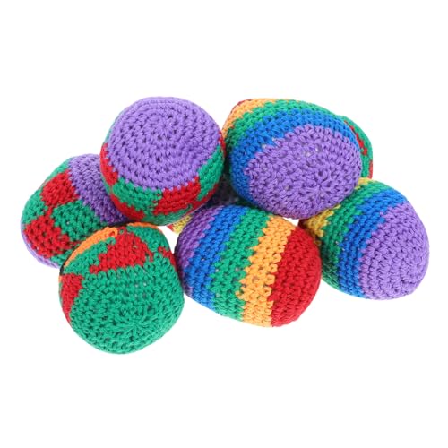 TOYANDONA 8 Stück Teiliges Bunte Gehäkelte Jonglier Bälle aus Weichem Garn Kleine Handspielzeug Säckchen für Fördert Bewegung Drinnen und Draußen Partyspielzeug und TOYANDONA 8 Stück Teiliges Bunte Gehäkelte Jonglier Bälle aus Weichem Garn Kleine Handspielzeug Säckchen für Fördert Bewegung Drinnen und Draußen Partyspielzeug und von TOYANDONA