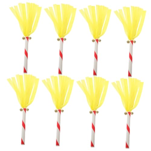 TOYANDONA 8 Stück Teiliges Cheerleading Pompom Gelbe PVC Sticks Leicht und Langlebig für Kindergarten Party Favors Tanzsport Bühnenauftritte TOYANDONA 8 Stück Teiliges Cheerleading Pompom Gelbe PVC Sticks Leicht und Langlebig für Kindergarten Party Favors Tanzsport Bühnenauftritte von TOYANDONA