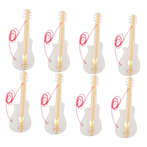 TOYANDONA 8 Stück Teiliges DIY Holz Gitarrenscheiben für Bemalen Naturbelassene Holz Gitarrenformen Kreatives Bastelspielzeug Motorik Musikverständnis und TOYANDONA 8 Stück Teiliges DIY Holz Gitarrenscheiben für Bemalen Naturbelassene Holz Gitarrenformen Kreatives Bastelspielzeug Motorik Musikverständnis und von TOYANDONA