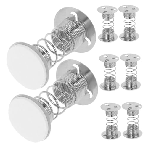 TOYANDONA 8 Stück Teiliges Federbasis Puppenständer DIY Bastelset für Puppen und Actionfiguren Federnde Basis für Kopfbewegung Silberfarbener Klebestreifen Leichte Kreative von TOYANDONA