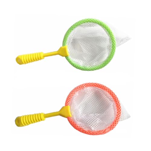 TOYANDONA 8 Stück Teiliges Fischernetze mit Verstellbarem Stiel Robustes Polyester Insektenfänger Netz Bunte Fangwerkzeuge für Outdoor Aktivitäten zum von Schmetterlingen Zufällige Farbe von TOYANDONA
