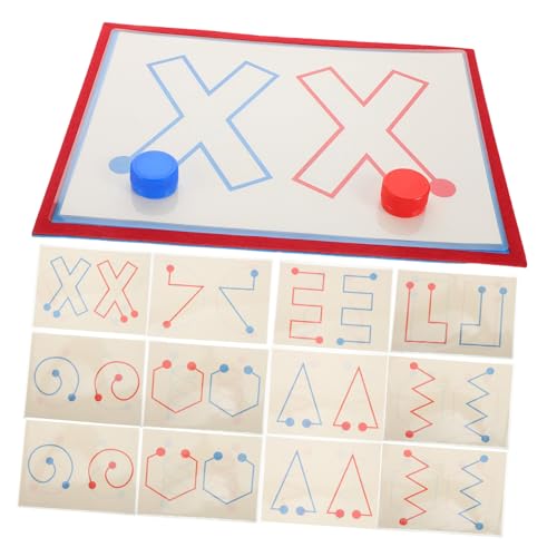 TOYANDONA 8 Stück Teiliges Gehirntrainings Kartenspiel für Fördert Hand Auge Koordination Links Rechts Gehirnentwicklung Montessori Lernspielzeug für Vorschulkinder Jahre von TOYANDONA