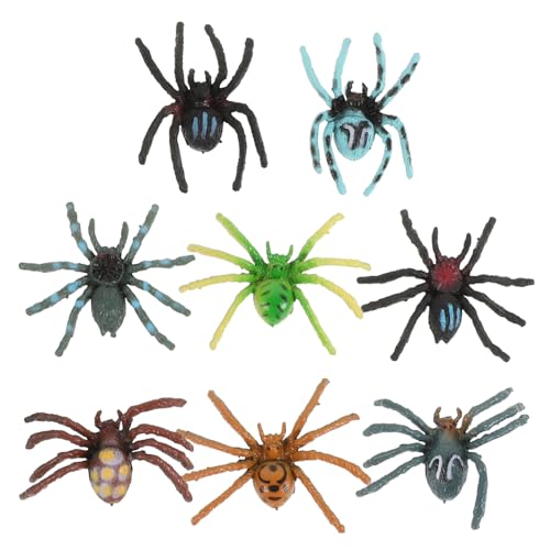 TOYANDONA 8 Stück Teiliges Halloween Deko Bunte Plastikspinnen Realistische Spinnenmodelle Langlebige Tischdeko für Partystimmung TOYANDONA 8 Stück Teiliges Halloween Deko Bunte Plastikspinnen Realistische Spinnenmodelle Langlebige Tischdeko für Partystimmung von TOYANDONA