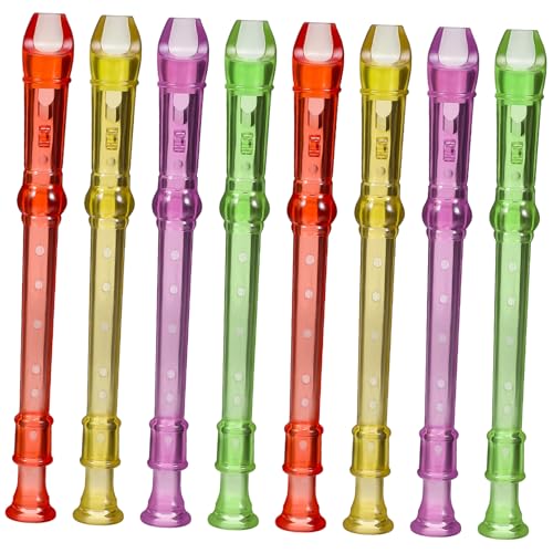 TOYANDONA 8 Stück Teiliges Kleine Transparente Blockflöte mit Löchern aus Kunststoff Musikalisches Instrument für Anfänger Lernen und Üben der Handkoordination TOYANDONA 8 Stück Teiliges Kleine Transparente Blockflöte mit Löchern aus Kunststoff Musikalisches Instrument für Anfänger Lernen und Üben der Handkoordination von TOYANDONA