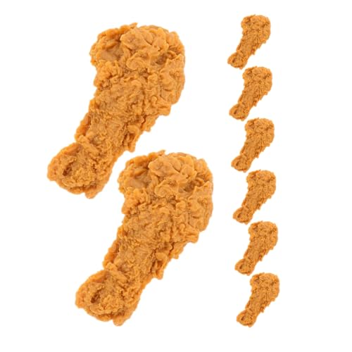 TOYANDONA 8 Stück Teiliges Künstliche Frittierte Hähnchenkeulen Realistische Deko Fake Food Modell für Küche Restaurant Fotografie Tischdekoration Vielseitige Dekoidee von TOYANDONA