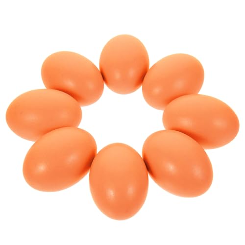 TOYANDONA 8 Stück Teiliges Künstliche Holzeier für Hühner Robuste DIY Bastelmaterialien Bemalbare Simulationseier Leichte Holzdekorationen Kreativität Hühnerspielzeug TOYANDONA 8 Stück Teiliges Künstliche Holzeier für Hühner Robuste DIY Bastelmaterialien Bemalbare Simulationseier Leichte Holzdekorationen Kreativität Hühnerspielzeug von TOYANDONA