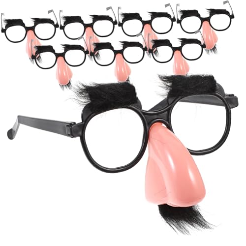 TOYANDONA 8 Stück Teiliges Lustige Brille mit Großer Nase und Bart Verkleidung für Partys Halloween Geburtstagsfeiern und Cosplay Dekorative Brille für Unvergessliche TOYANDONA 8 Stück Teiliges Lustige Brille mit Großer Nase und Bart Verkleidung für Partys Halloween Geburtstagsfeiern und Cosplay Dekorative Brille für Unvergessliche von TOYANDONA