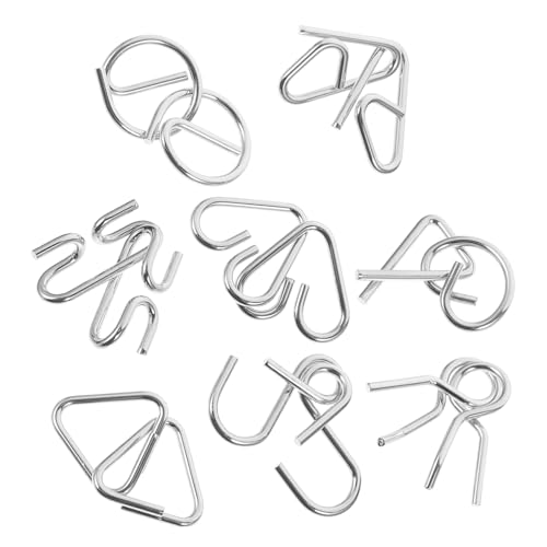 TOYANDONA 8 Stück Teiliges Metall Knobelspiel Chinesischer Stil Logisches Denkspiel Konzentration und Problemlösung Leichtes Puzzle mit Aufbewahrungsbeutel für Erwachsene TOYANDONA 8 Stück Teiliges Metall Knobelspiel Chinesischer Stil Logisches Denkspiel Konzentration und Problemlösung Leichtes Puzzle mit Aufbewahrungsbeutel für Erwachsene von TOYANDONA