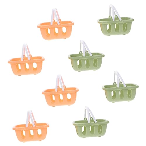 TOYANDONA 8 Stück Teiliges Mini Einkaufskorb aus Handlicher Kleiner Aufbewahrungskorb mit Griff Kindgerechtes Rollenspiel Zubehör für Jungen und Mädchen im Supermarkt Spiel TOYANDONA 8 Stück Teiliges Mini Einkaufskorb aus Handlicher Kleiner Aufbewahrungskorb mit Griff Kindgerechtes Rollenspiel Zubehör für Jungen und Mädchen im Supermarkt Spiel von TOYANDONA