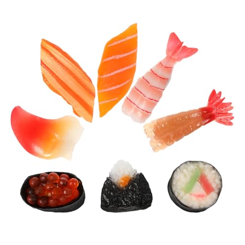 TOYANDONA 8 Stück Teiliges Mini Sushi Modell Realistische Japanische Onigiri Deko Kompakte Künstliche Lebensmittel für Restaurant Wohnzimmer und Küchenambiente Platzsparend Vielseitig TOYANDONA 8 Stück Teiliges Mini Sushi Modell Realistische Japanische Onigiri Deko Kompakte Künstliche Lebensmittel für Restaurant Wohnzimmer und Küchenambiente Platzsparend Vielseitig von TOYANDONA