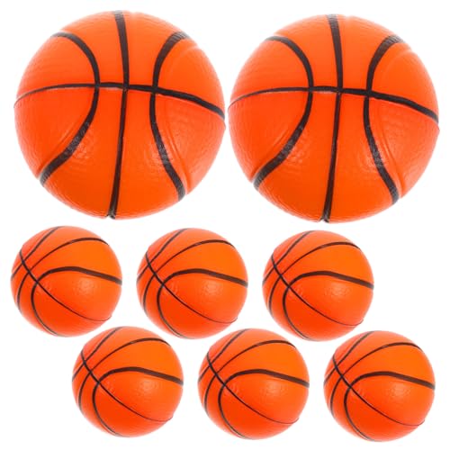 TOYANDONA 8 Stück Teiliges PU Schaumbasketball Mini Stressbälle für Antistressspielzeug Bunte Weiche Bälle zur Stressbewältigung und Spielspaß von TOYANDONA