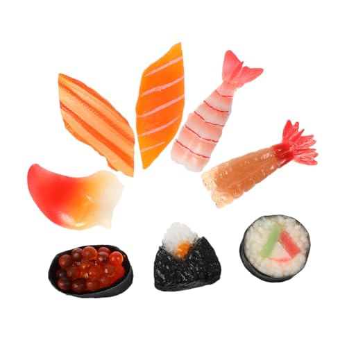 TOYANDONA 8 Stück Teiliges Realistisches Onigiri Modell Kunstvolle Japanische Sushi Simulation Detailgetreue Lebensmittel Deko für Küche Wohnzimmer Ladenauslage und Sammler Kompakt und TOYANDONA 8 Stück Teiliges Realistisches Onigiri Modell Kunstvolle Japanische Sushi Simulation Detailgetreue Lebensmittel Deko für Küche Wohnzimmer Ladenauslage und Sammler Kompakt und von TOYANDONA
