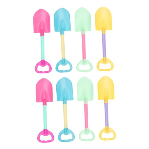 TOYANDONA 8 Stück Teiliges Strapazierfähiger Strand schaufeln in Bunten Pastellfarben Tragbar Kindgerecht für Sandkasten Strandspiel Leicht und Robust für Ab Jahren Zufällige Farbe von TOYANDONA