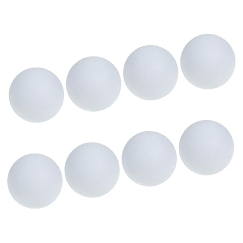 TOYANDONA 8 Stück Tischfußball Mini-Kickerzubehör Mini -Fußballspiel Fußballtisch Desktop-Fußballspiel Normale Kickerbälle Kleiner Fußball Tischkicker Foosballball Abs Weiß von TOYANDONA