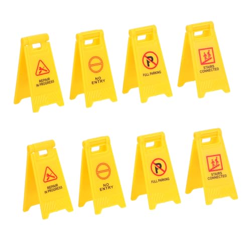 TOYANDONA 8 Stück Transportspielzeug Für Miniatur Straßenband Autositz-Organizer Bauzeichen Katzenaufkleber Straßenverkehr Kinderspielzeug Zug Straßenschilder Plastik Yellow TOYANDONA 8 Stück Transportspielzeug Für Miniatur Straßenband Autositz-Organizer Bauzeichen Katzenaufkleber Straßenverkehr Kinderspielzeug Zug Straßenschilder Plastik Yellow von TOYANDONA