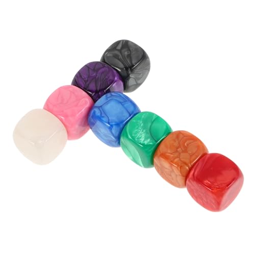 TOYANDONA 8 Stück Würfel DIY Zubehör Bildungsspielzeug Entspannungsspielzeug Leere Blöcke quadratische Blöcke zum Basteln Kinderspiele Acryl von TOYANDONA