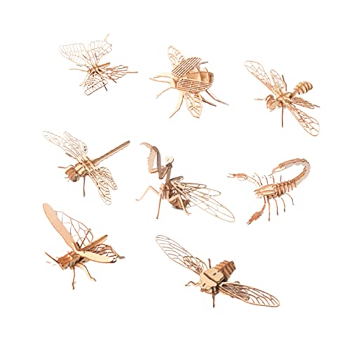 TOYANDONA 8 Teiliges Figurenmodell Kinderpuzzles Modelle Kinderpuzzles Simulationsmodell Malmodell Kinderspielzeug Modell Ornament Beige Bambus von TOYANDONA