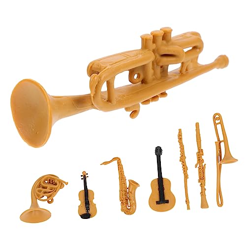 TOYANDONA 8 Teiliges Musikinstrumentenset Modellinstrumentenstatue Miniaturinstrumentenornamente Zum Basteln Instrumente Simulationsinstrumentenmodell Mini Musikinstrument von TOYANDONA