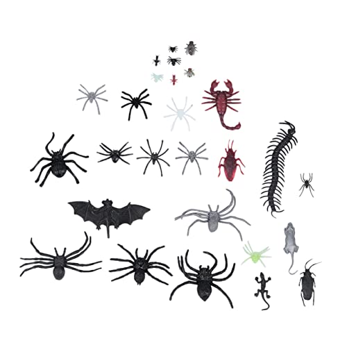 TOYANDONA 80 Stück Gruseliges Halloween-spinnenspielzeug Halloween-partygeschenke Realistische Fehler Halloween- Halloween-witzspielzeug Halloween-Party Bevorzugt Plastik von TOYANDONA