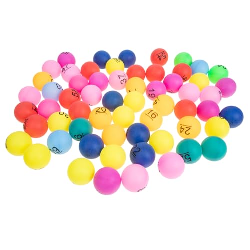 TOYANDONA 80 Stück Teiliges Nummerierte Plastikkugeln Bunte Raffle Bälle für Spiele und Tombola Langlebige Kunststoffkugeln für Faire Ziehungen Vielseitig Einsetzbar bei Gewinnspielen und von TOYANDONA