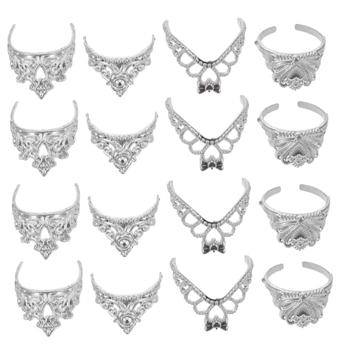 TOYANDONA 80 Stück Teiliges Puppenhaus Miniatur Königinnenkrone Bunte Kunststoff Tiara für Puppen Kreatives Rollenspiel Zubehör Designs Je für Puppenhaus Verkleidung und von TOYANDONA